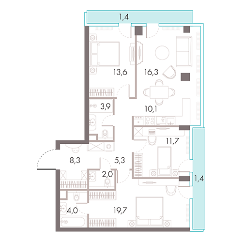 ЖК «River Park Кутузовский», Москва | Жилой комплекс «Ривер Парк Кутузовский», АЕОН | Квартиры с видом на Москву-реку рядом с Кутузовским проспектом
